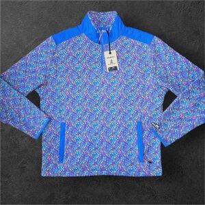 Chubbies 1/4 Zip Quilted (The Spade) Size L Pullover.